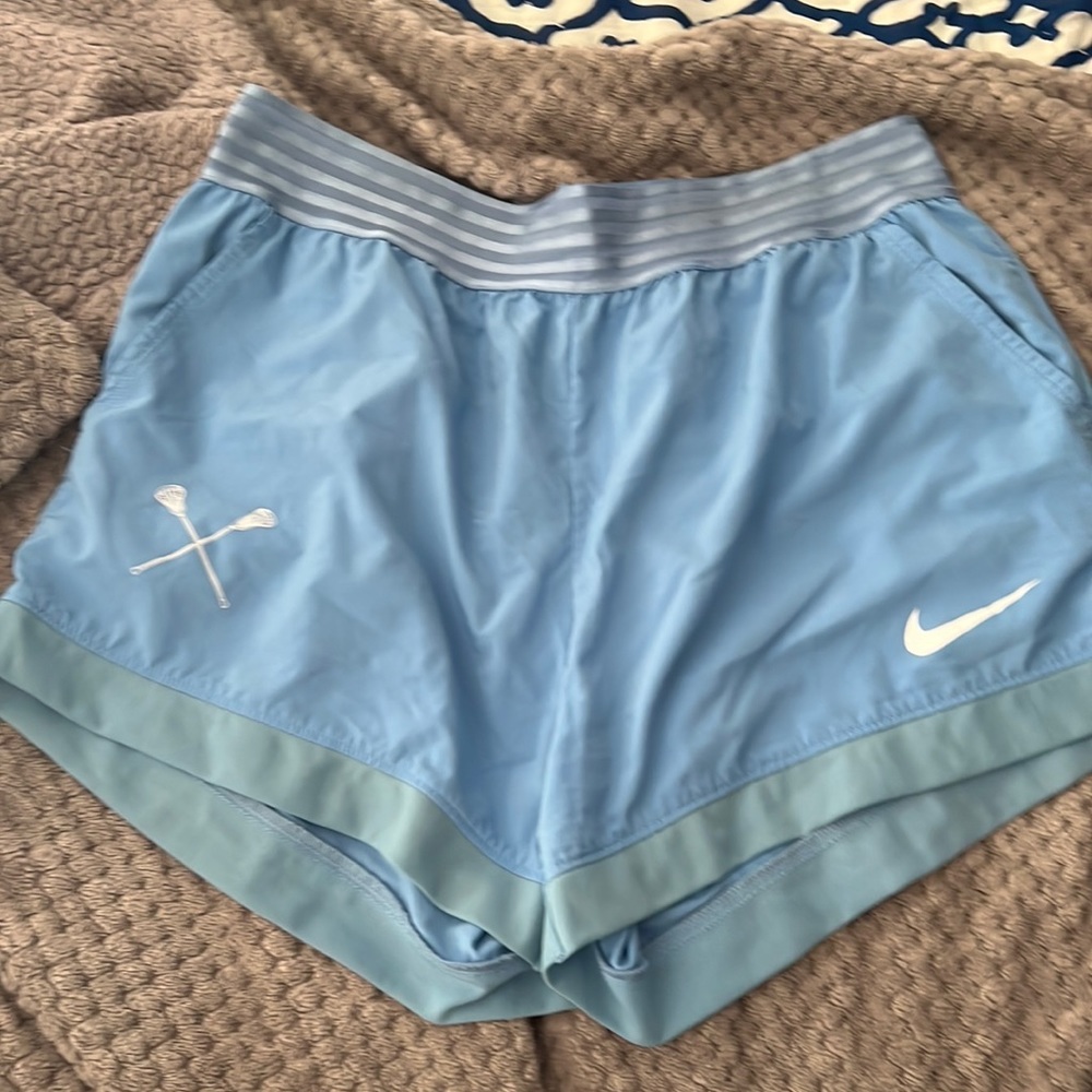 cutest drifit baby blue lacrosse shorts!